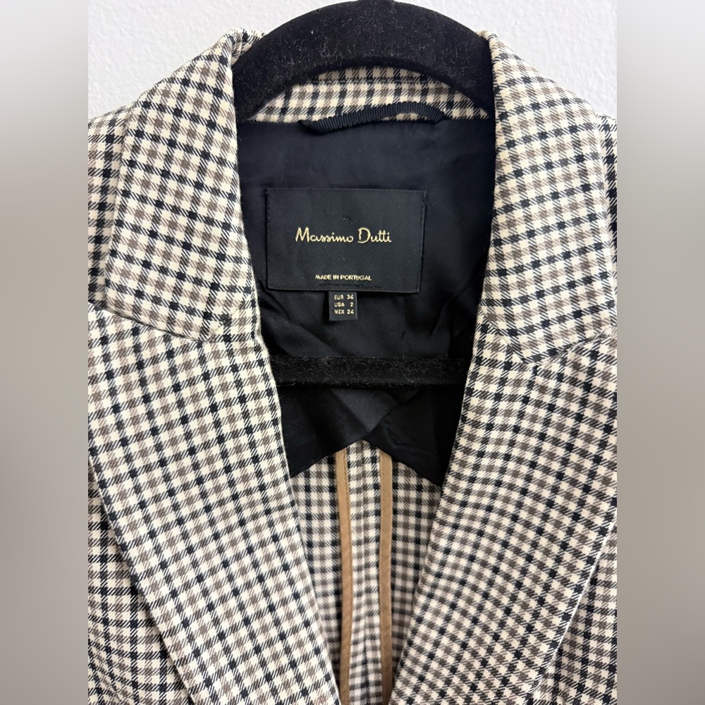 Massimo Dutti Houndstooth Blazer - image 4